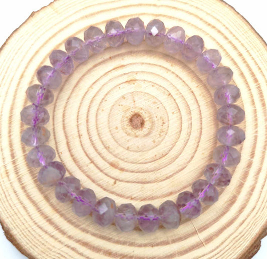 Pulsera de Amatista Facetada