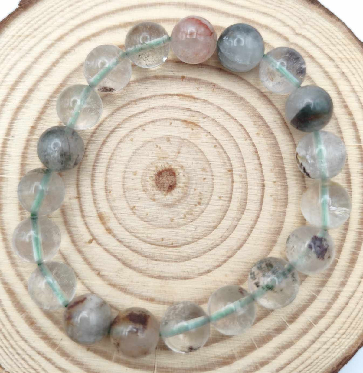 Bracelet en quartz chamanique clair