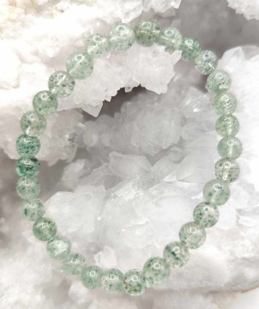 Green Raspberry Quartz Bracelet