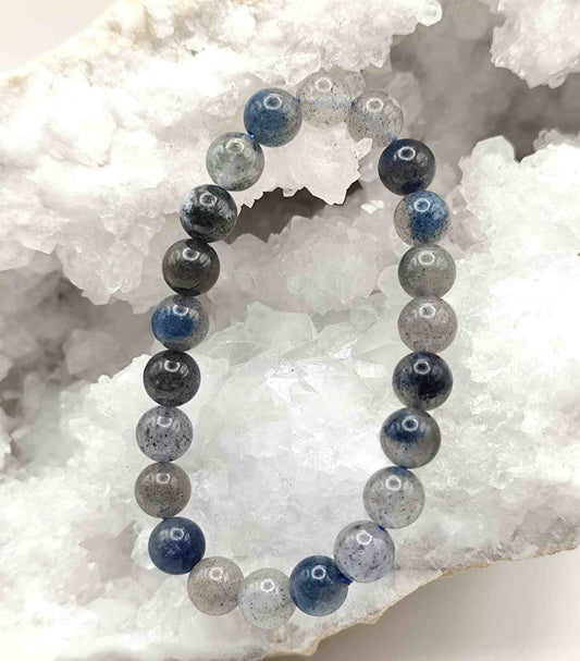 Pulsera de Cuarzo Frambuesa Azul
