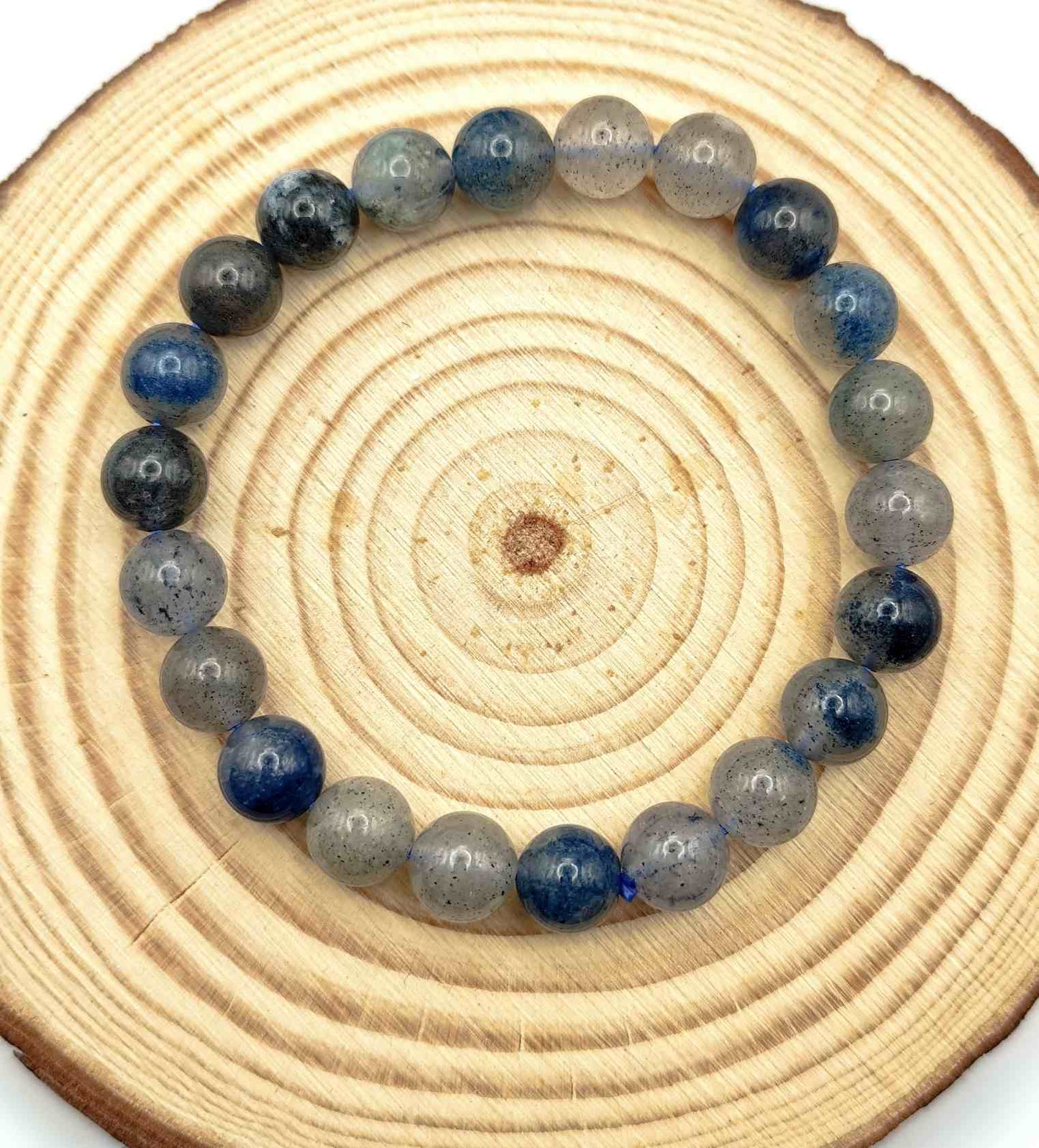 Pulsera de Cuarzo Frambuesa Azul