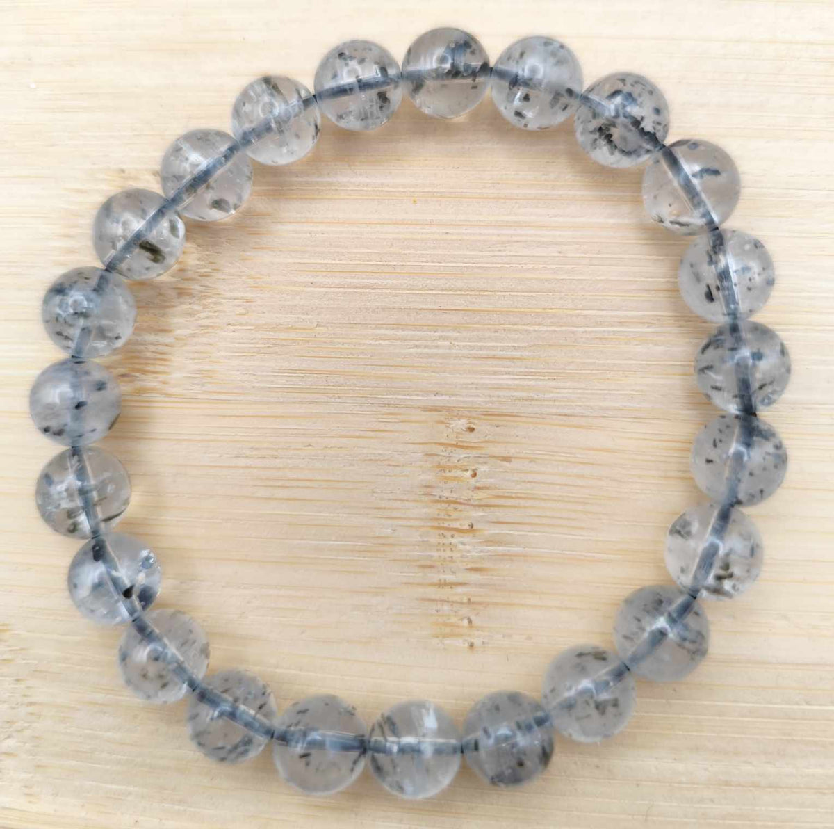 Bracelet en quartz mica noir