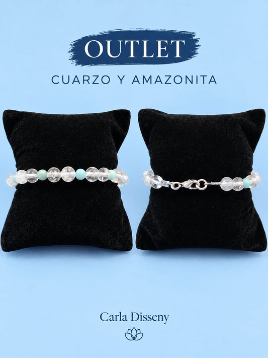 Pulsera de Cuarzo y Amazonita