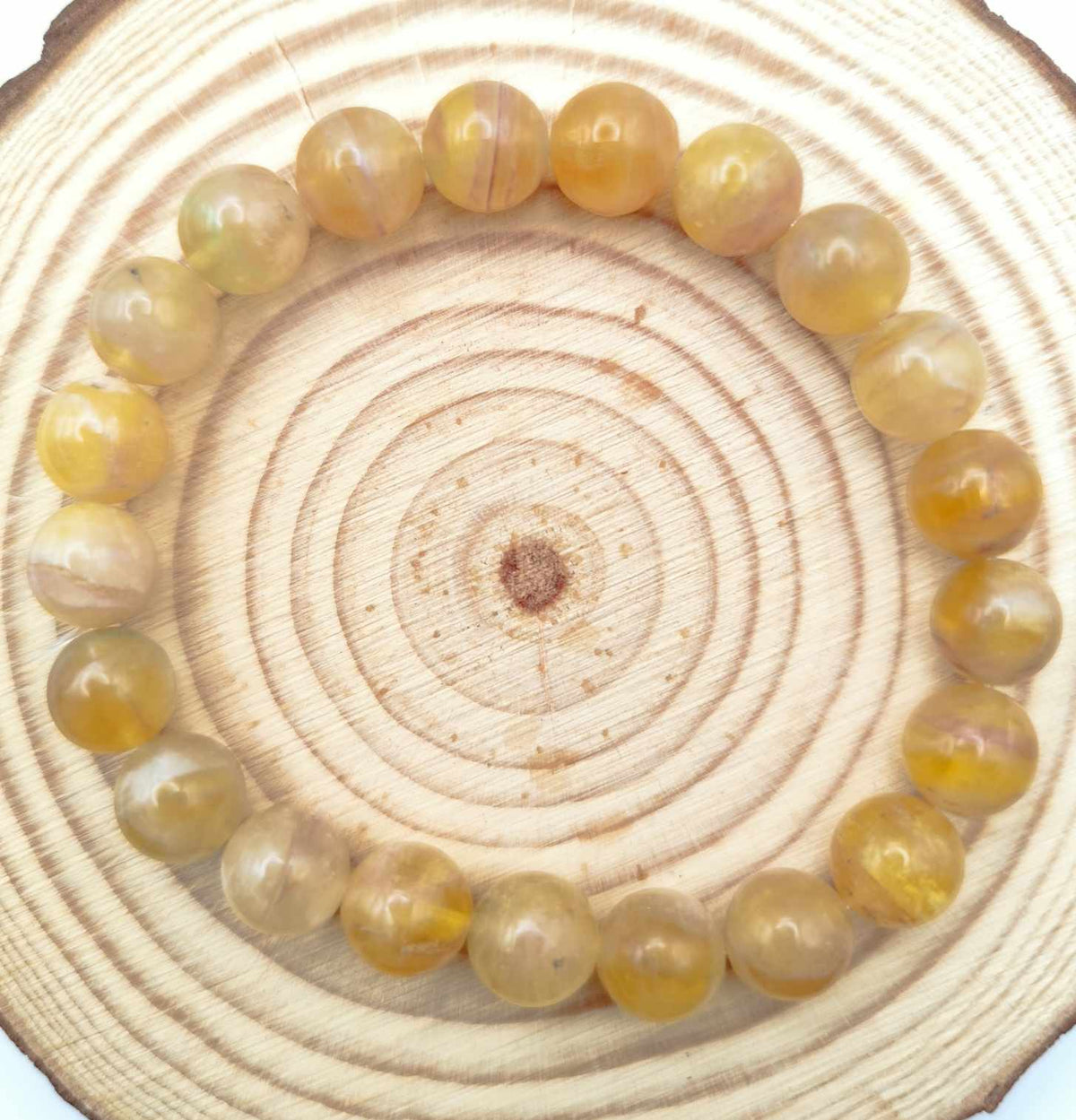 Pulsera de Fluorita Naranja
