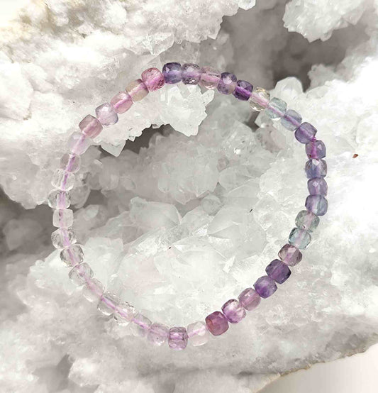 Pulsera de Fluorita Cubos