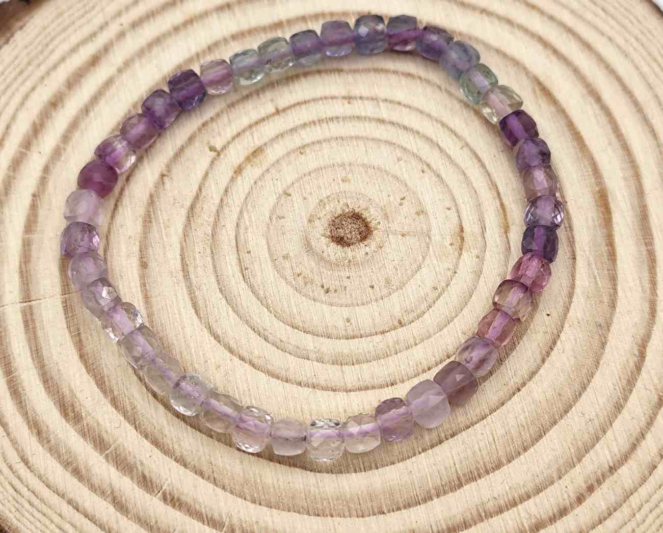 Pulsera de Fluorita Cubos