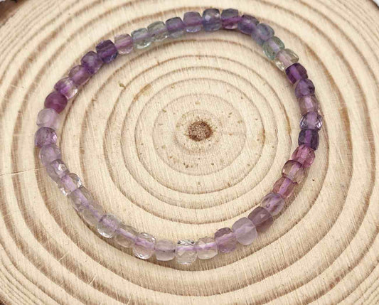 Pulsera de Fluorita Cubos