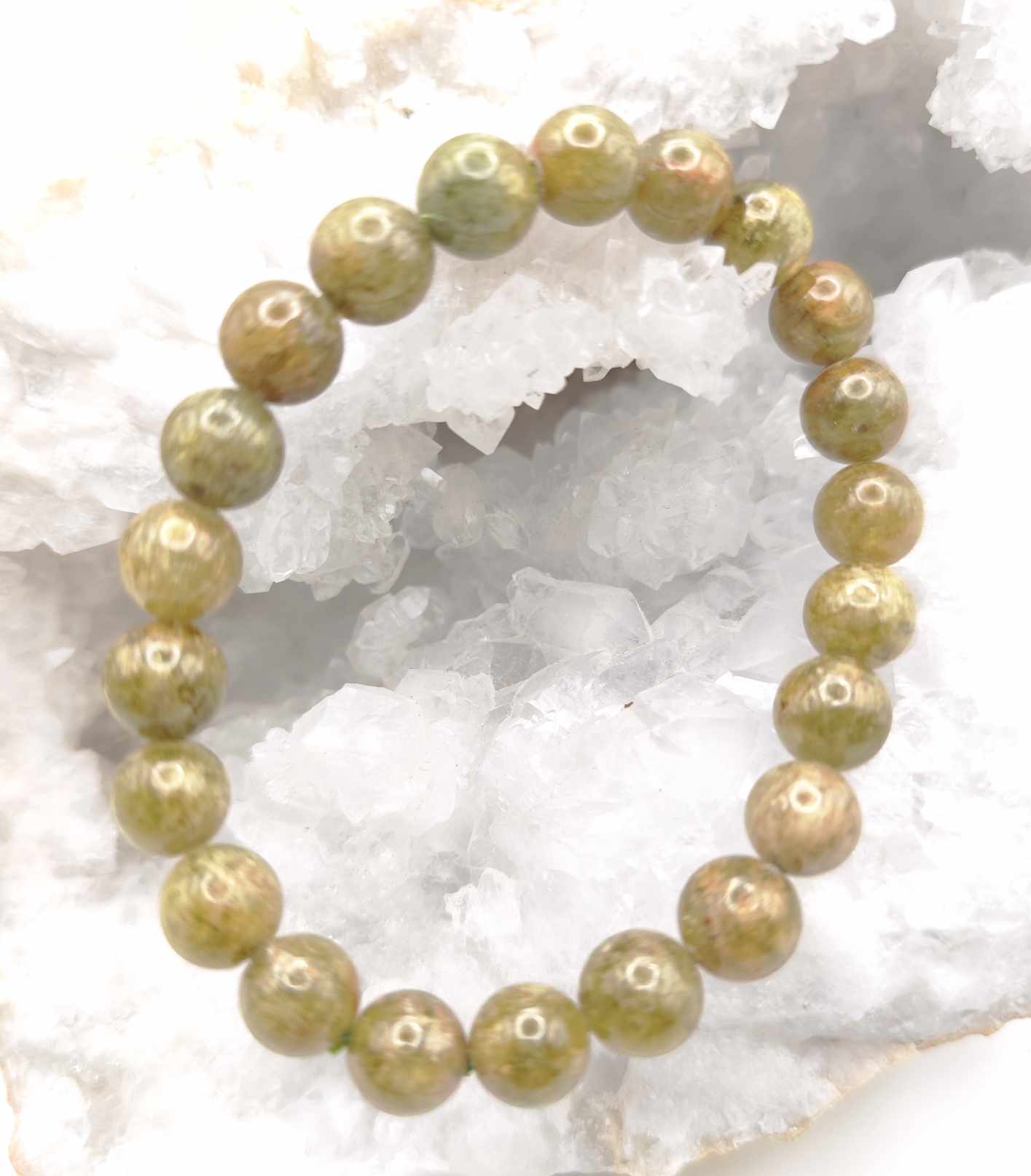 Pulsera de Granate Verde