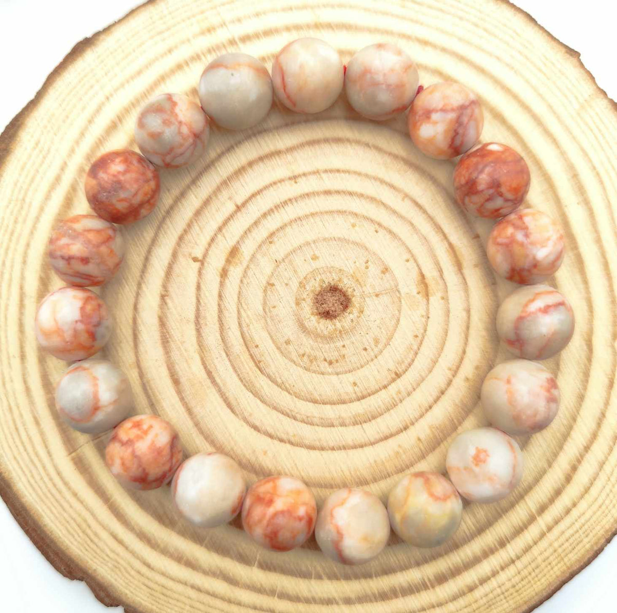 Bracelet en jaspe réseau