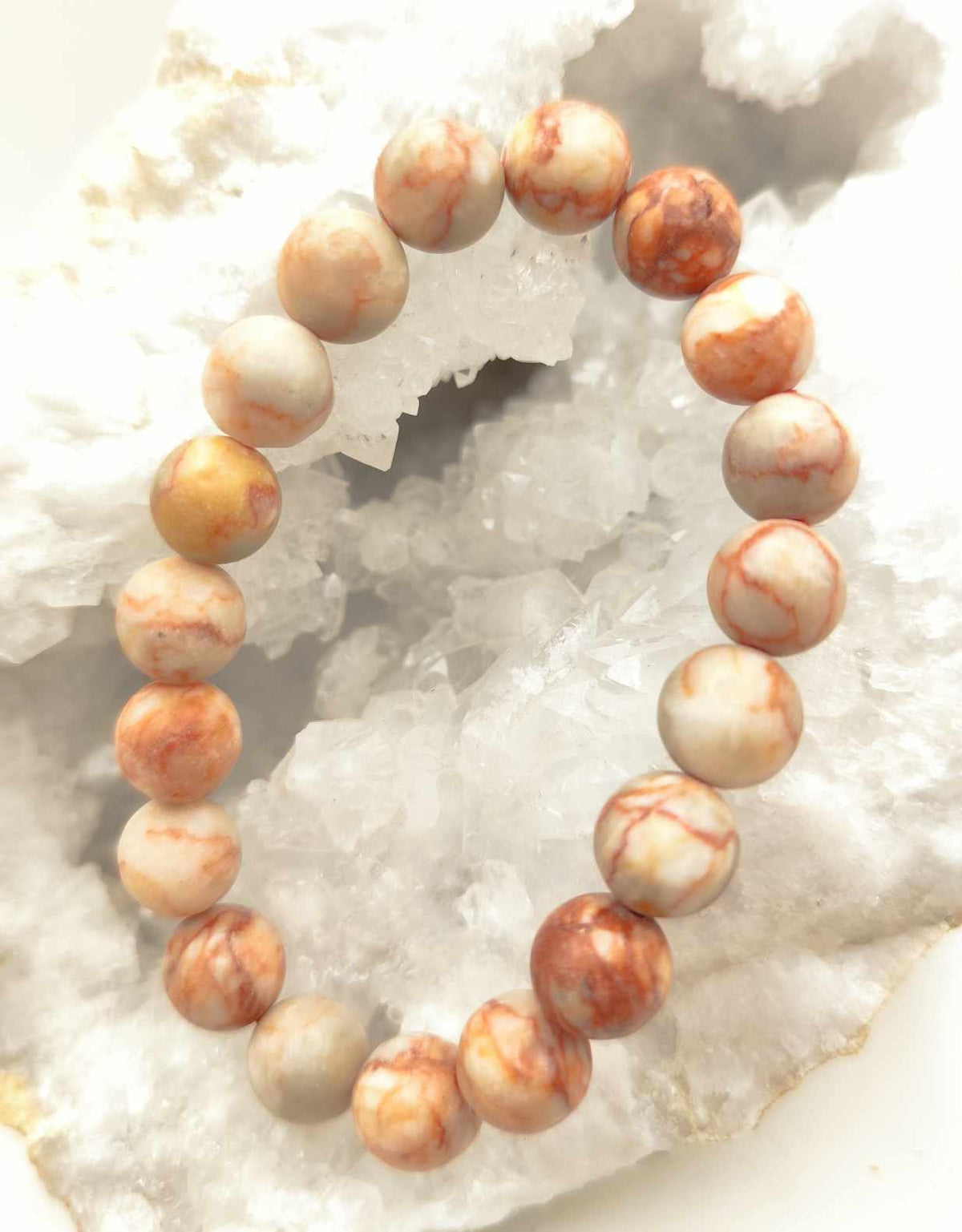 Bracelet en jaspe réseau