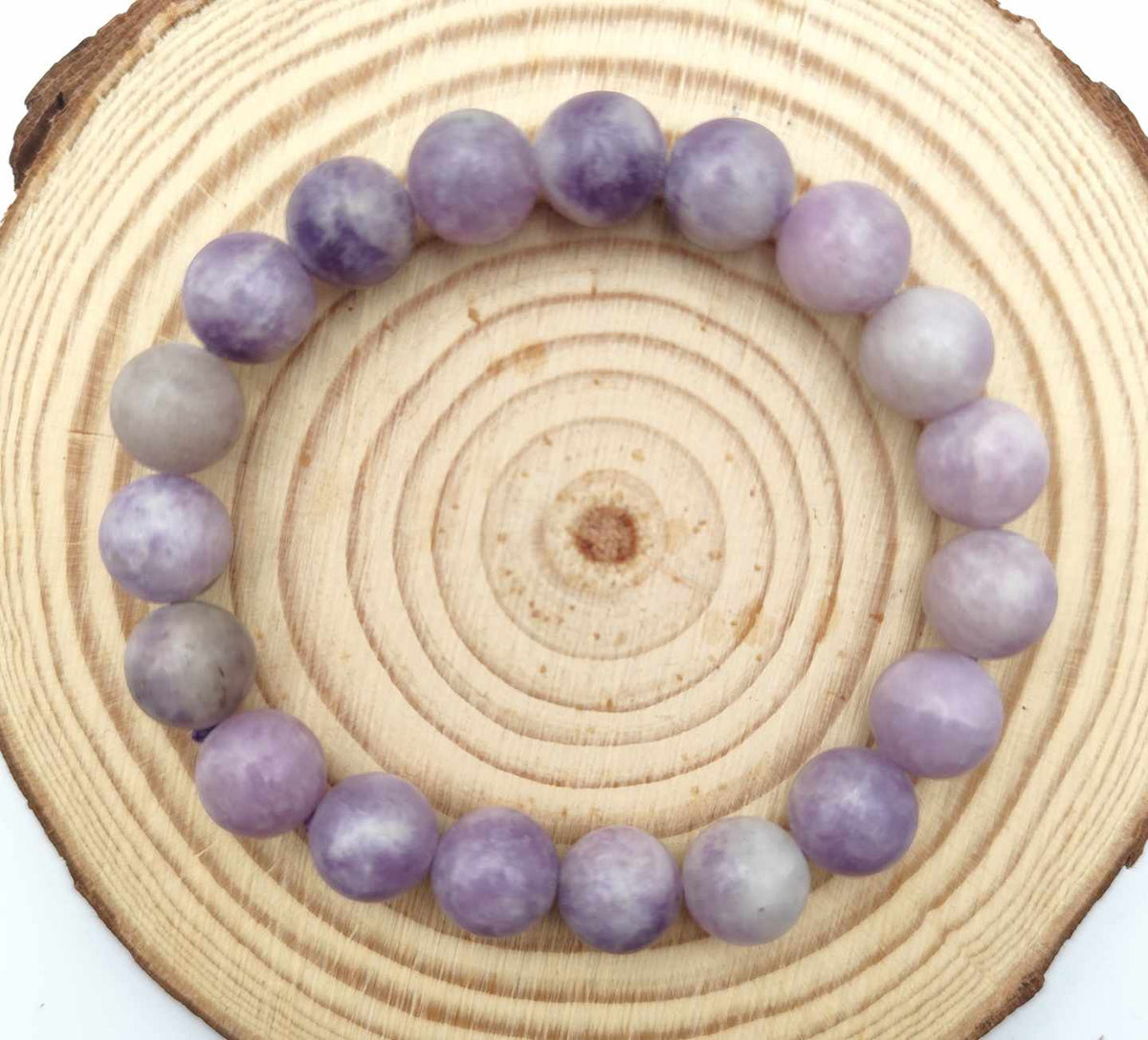 Bracelet en lépidolite