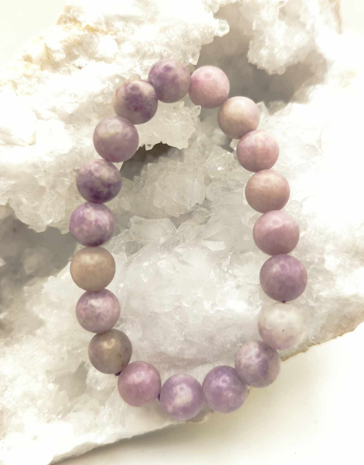 Bracelet en lépidolite