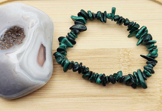 Pulsera Malaquita chip