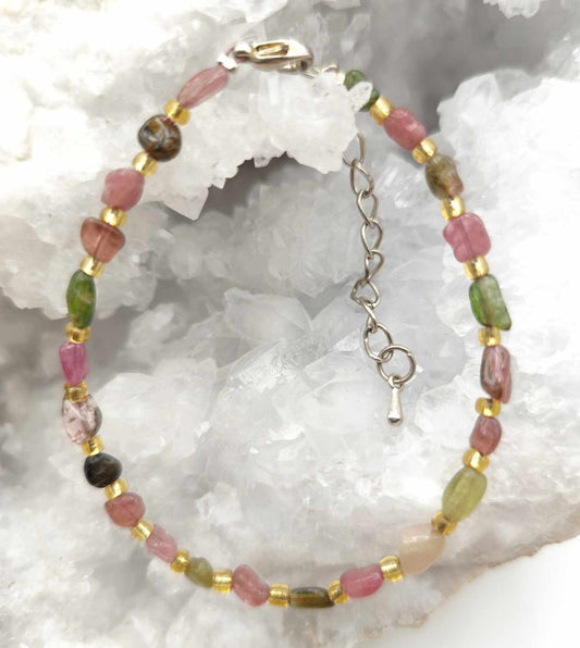 Pulsera de Turmalina Multicolor Clara