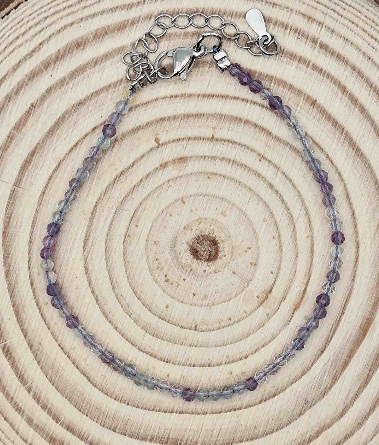 Pulsera de Fluorita Facetada