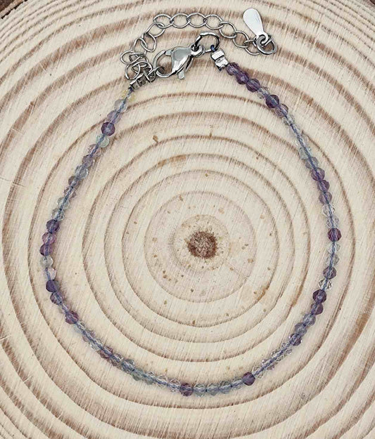 Pulsera de Fluorita Facetada