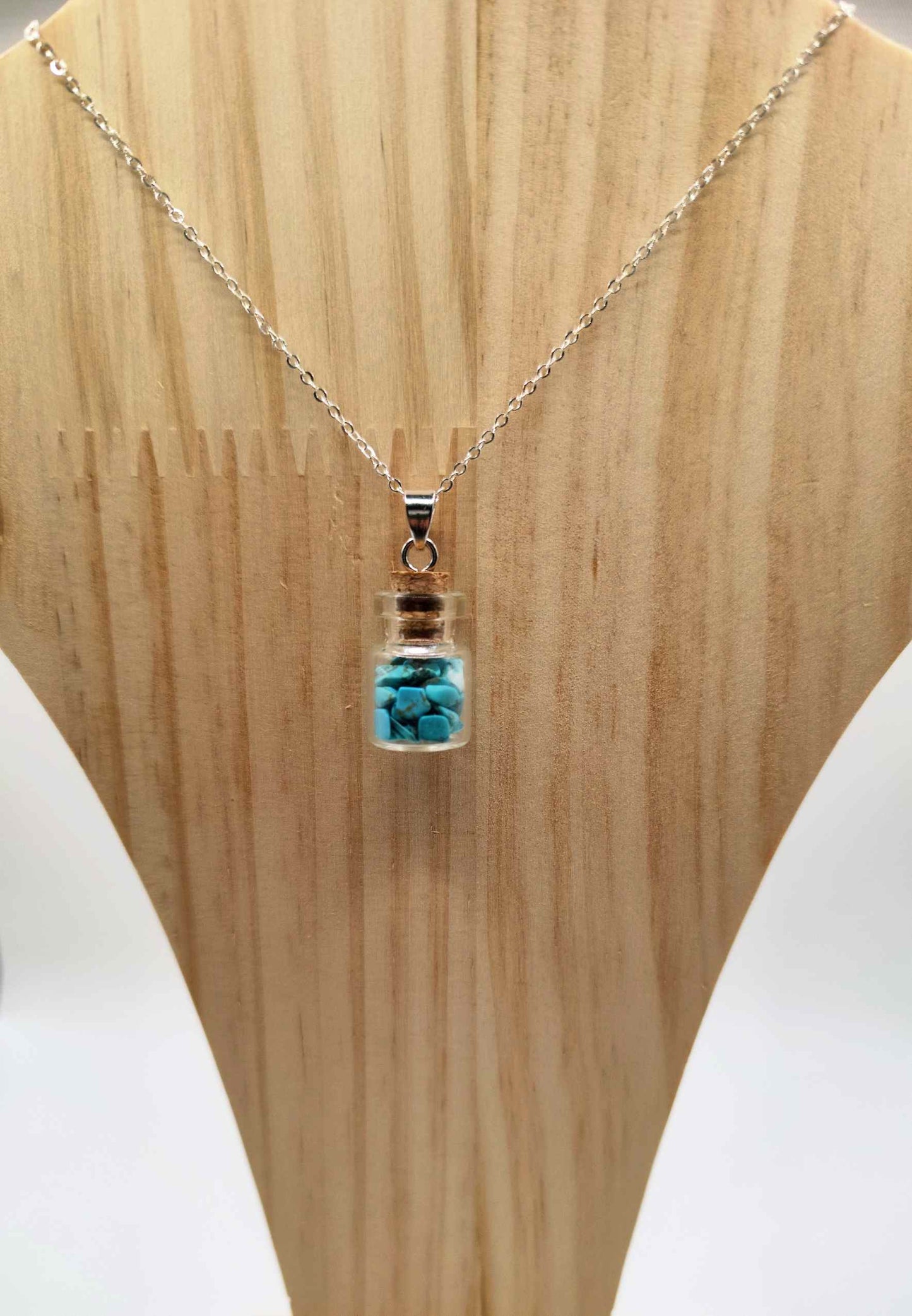 Collar Botellita Turquesa